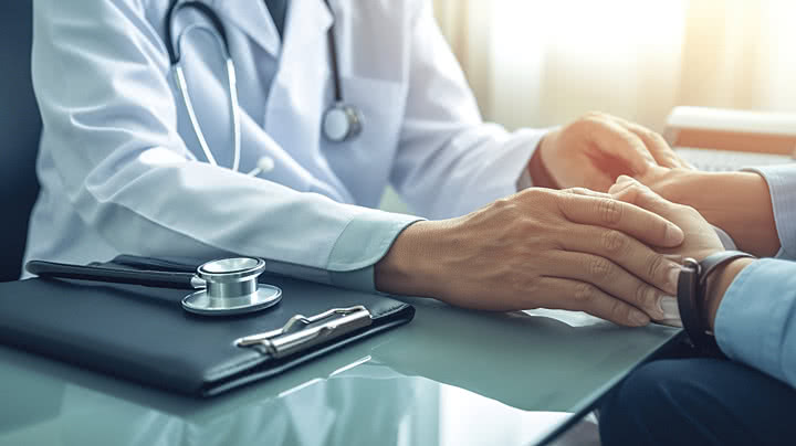 pngtree a doctor examining patient vital signs in medical office image 15672199