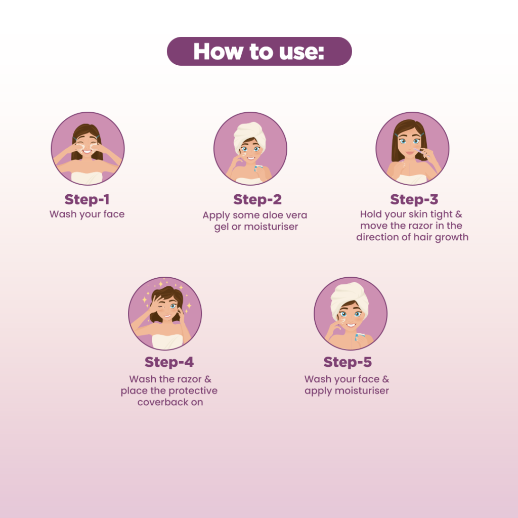 4 dual blade face razor creatives